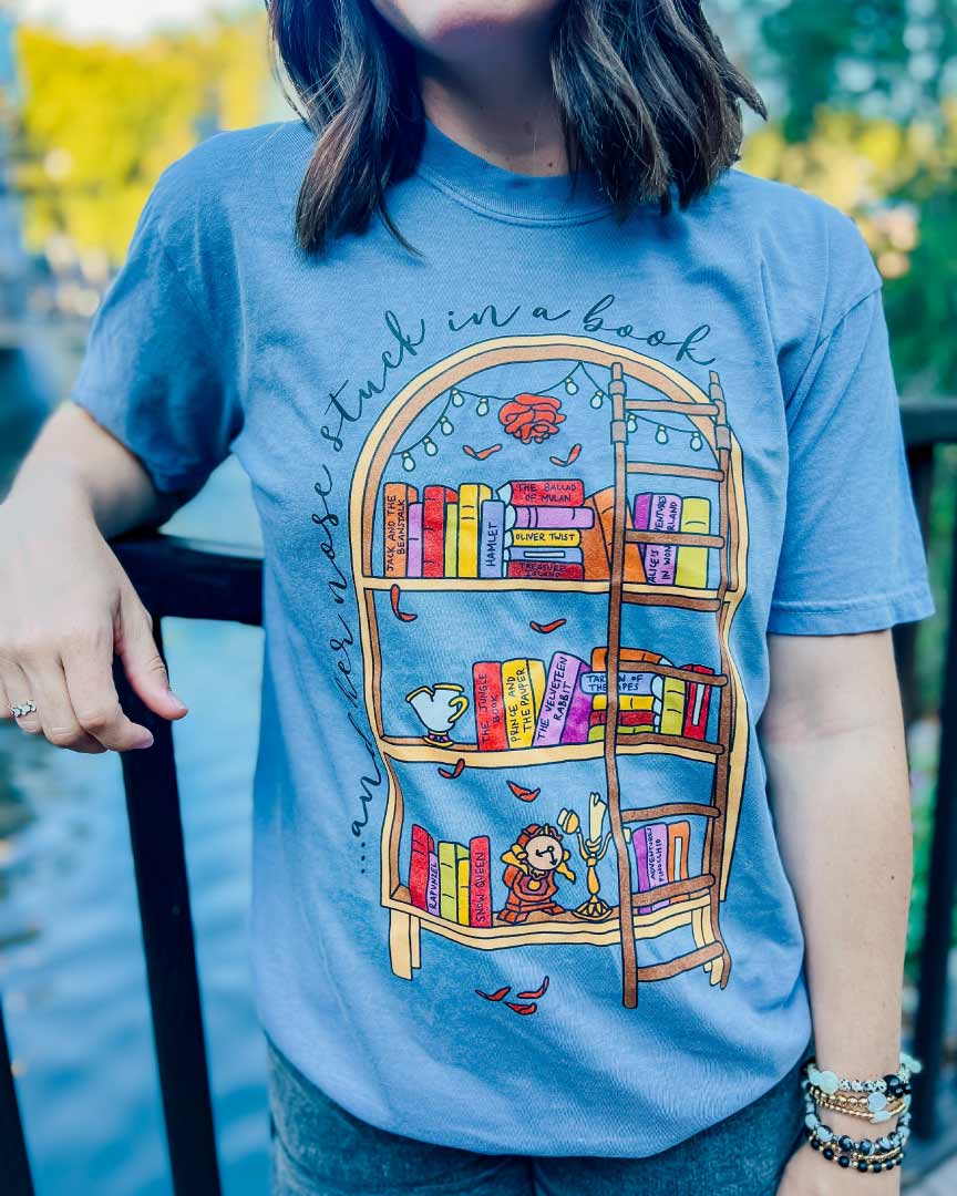 Stuck in a Book Tee