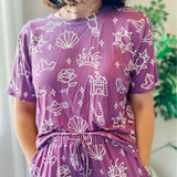 Princess Sketch Unisex Bamboo PJ Set