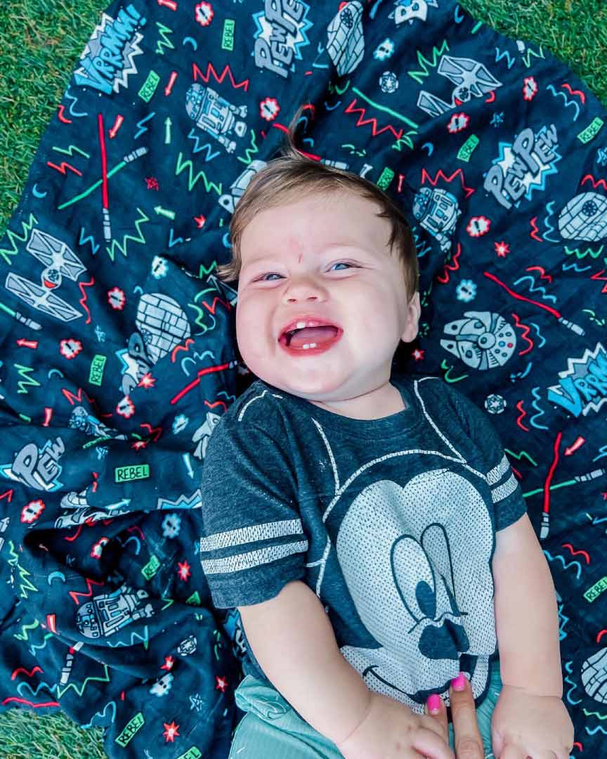Galaxy Doodles Muslin Blanket