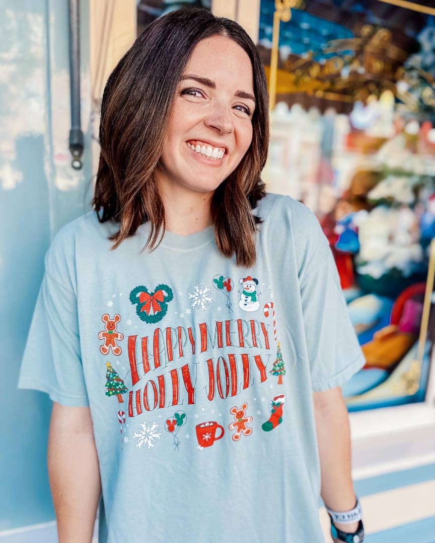 Happy, Merry, Holly, Jolly Tee