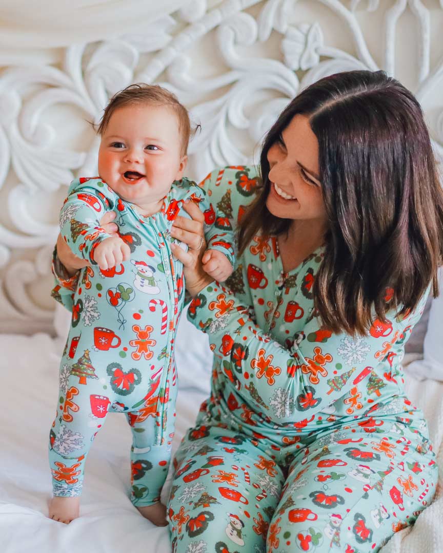 Holly Jolly Baby Bamboo Sleeper