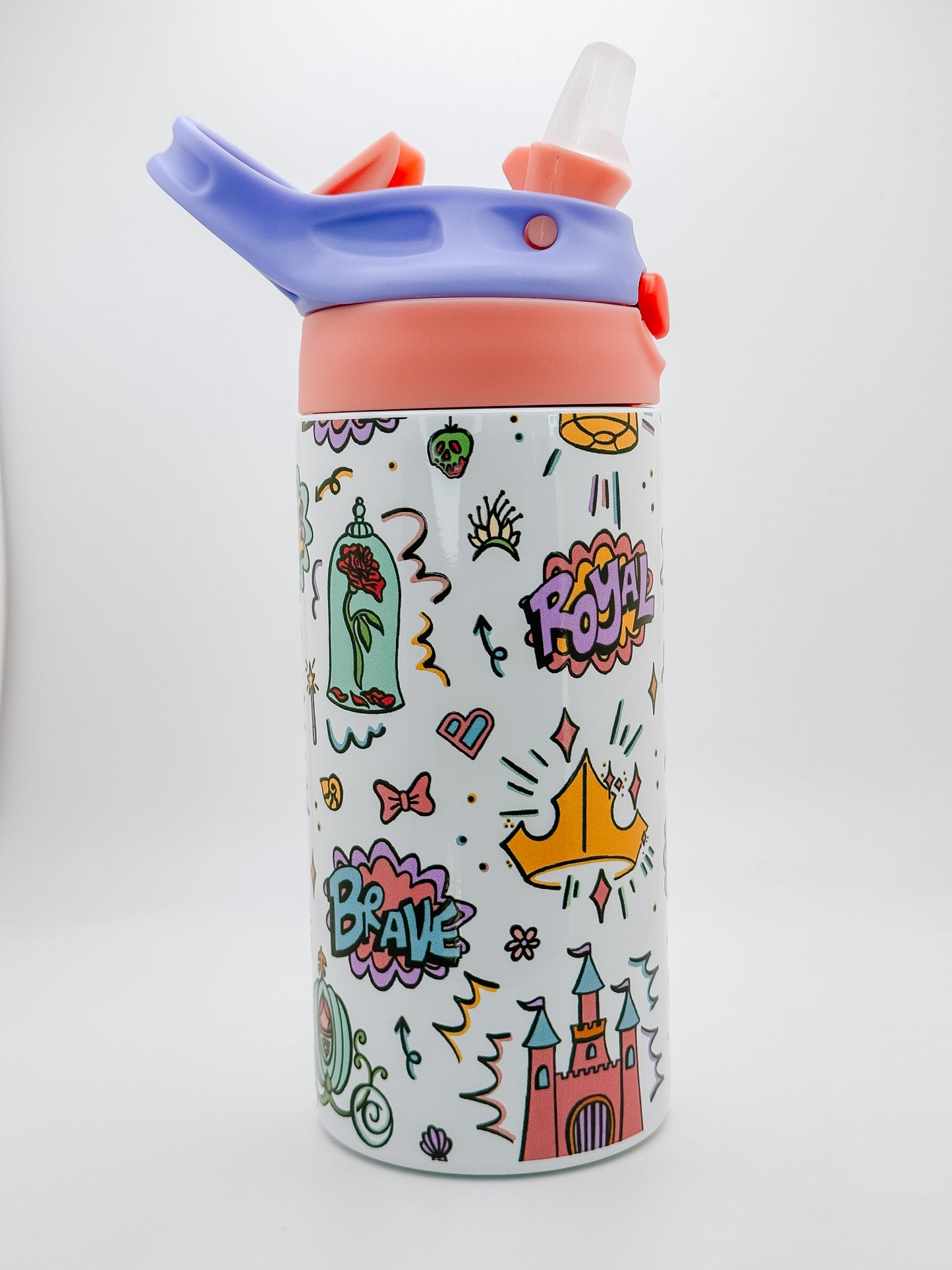 Princess Doodles Water Bottle
