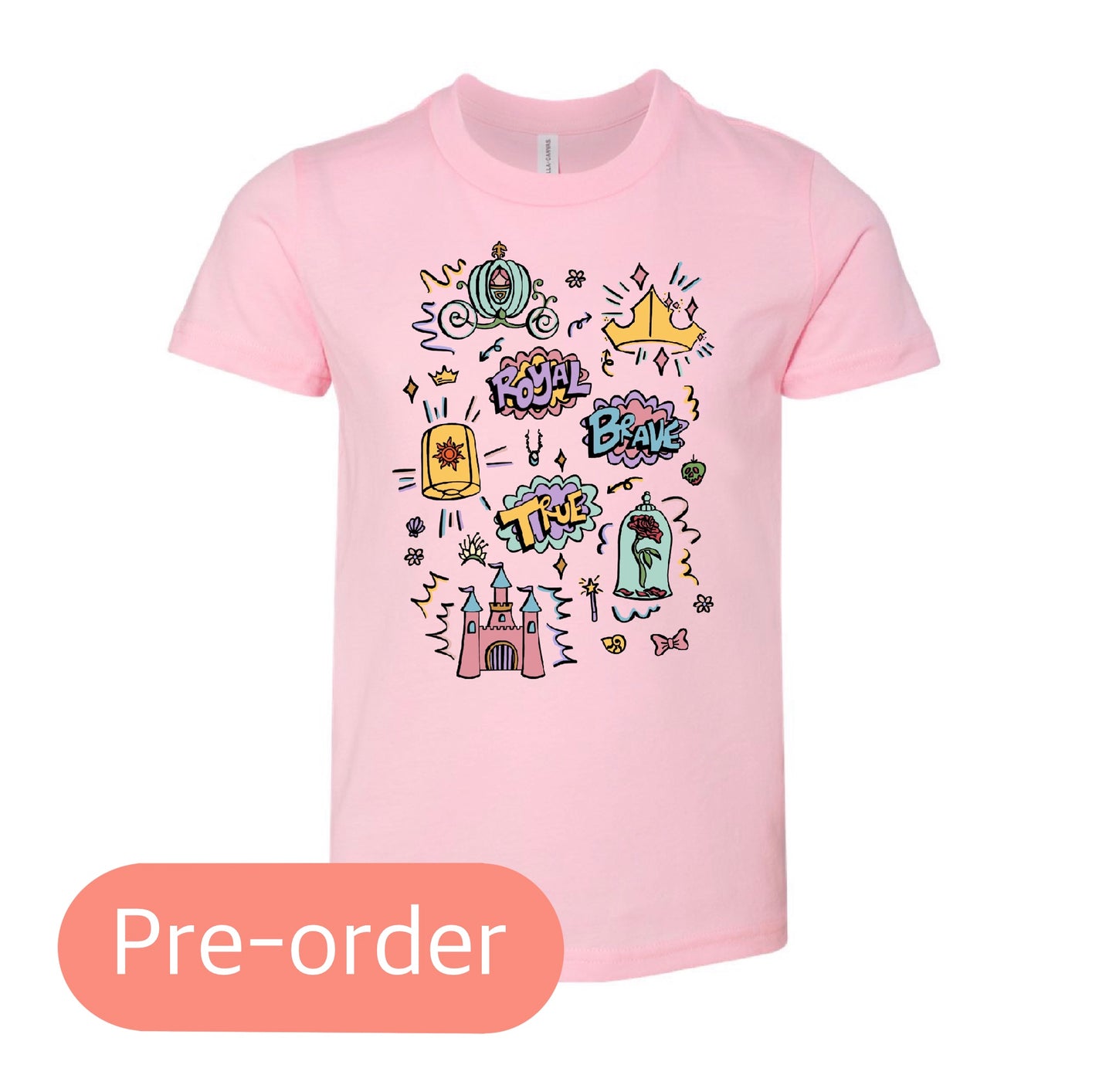 Princess Doodles Kids' Tee (Pre-Order)