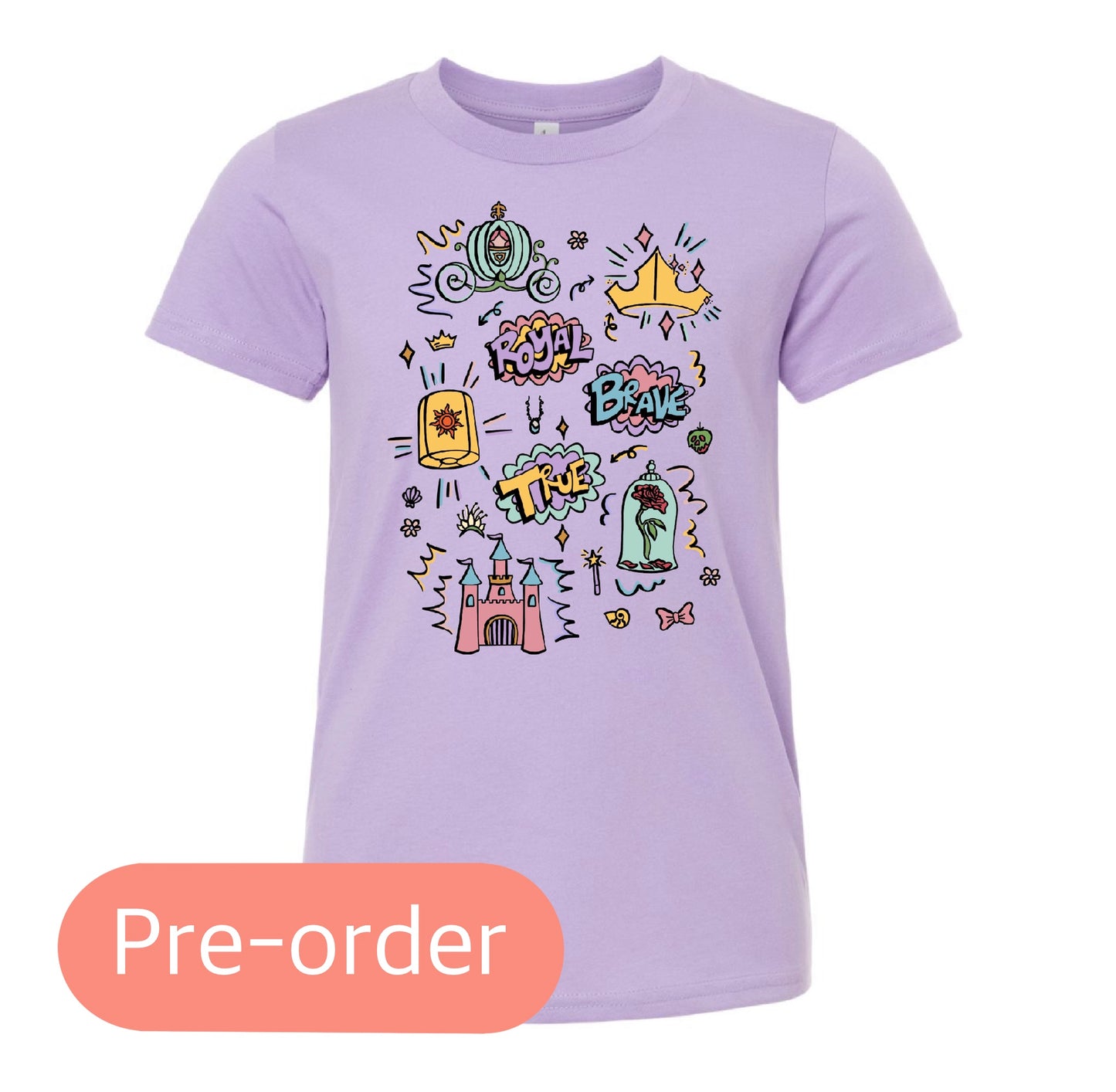 Princess Doodles Kids' Tee (Pre-Order)