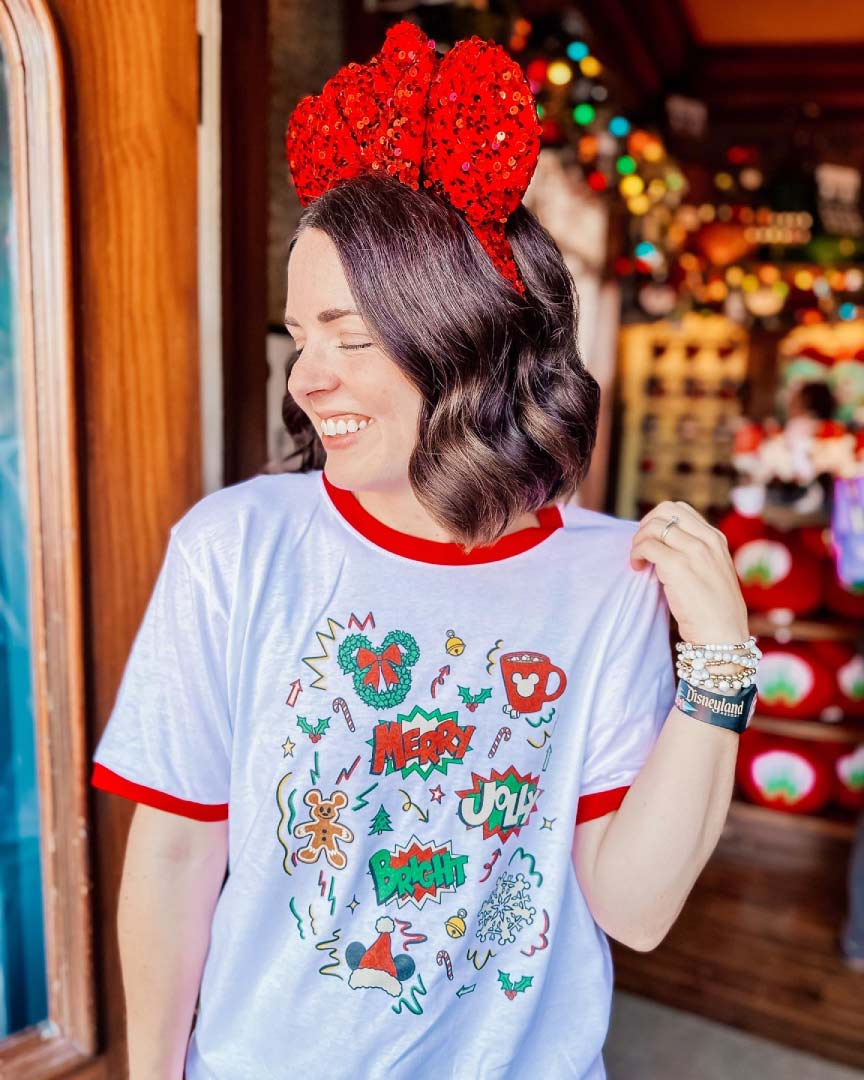Merry & Bright Doodles Tee