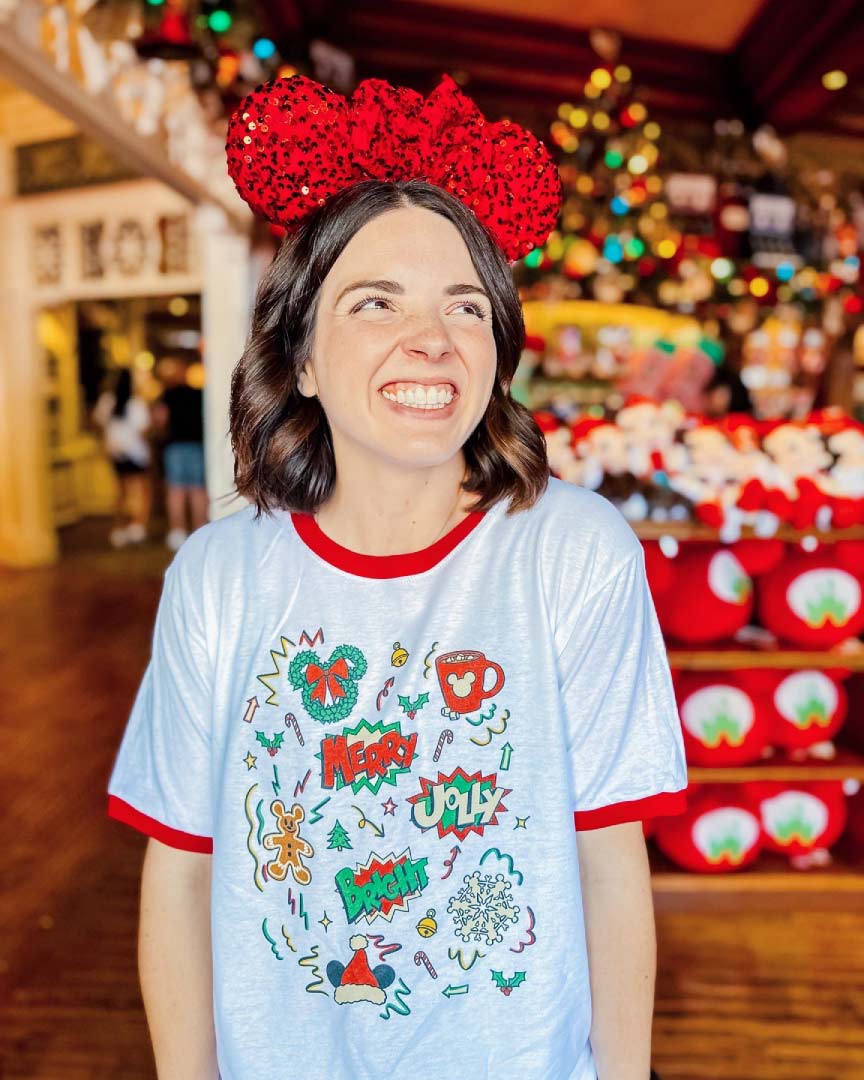Merry & Bright Doodles Tee
