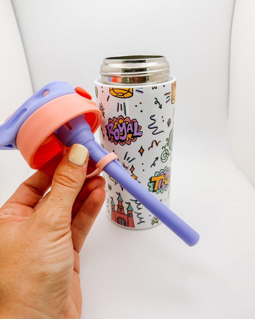 Princess Doodles Water Bottle