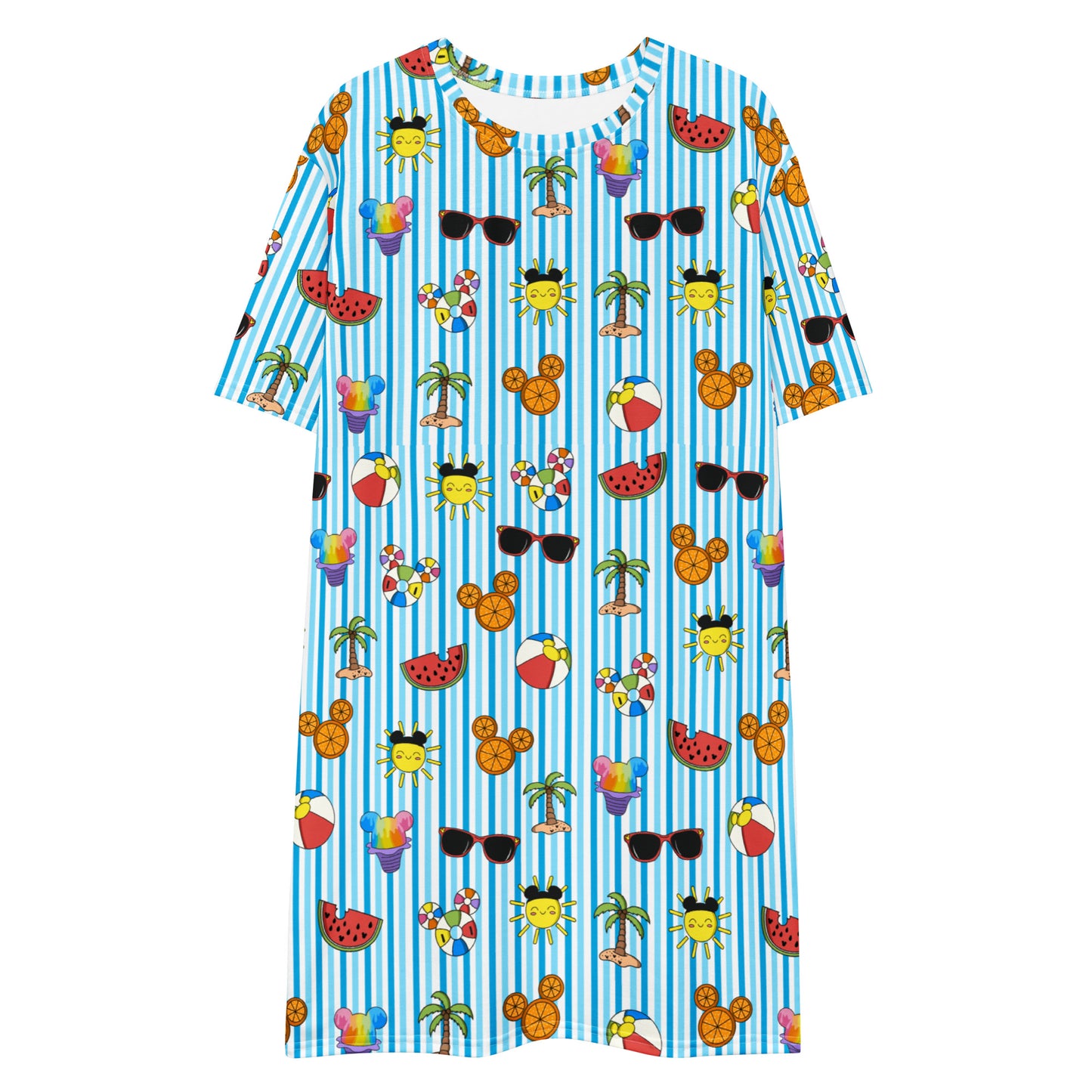 Summer Splash T-Shirt Dress