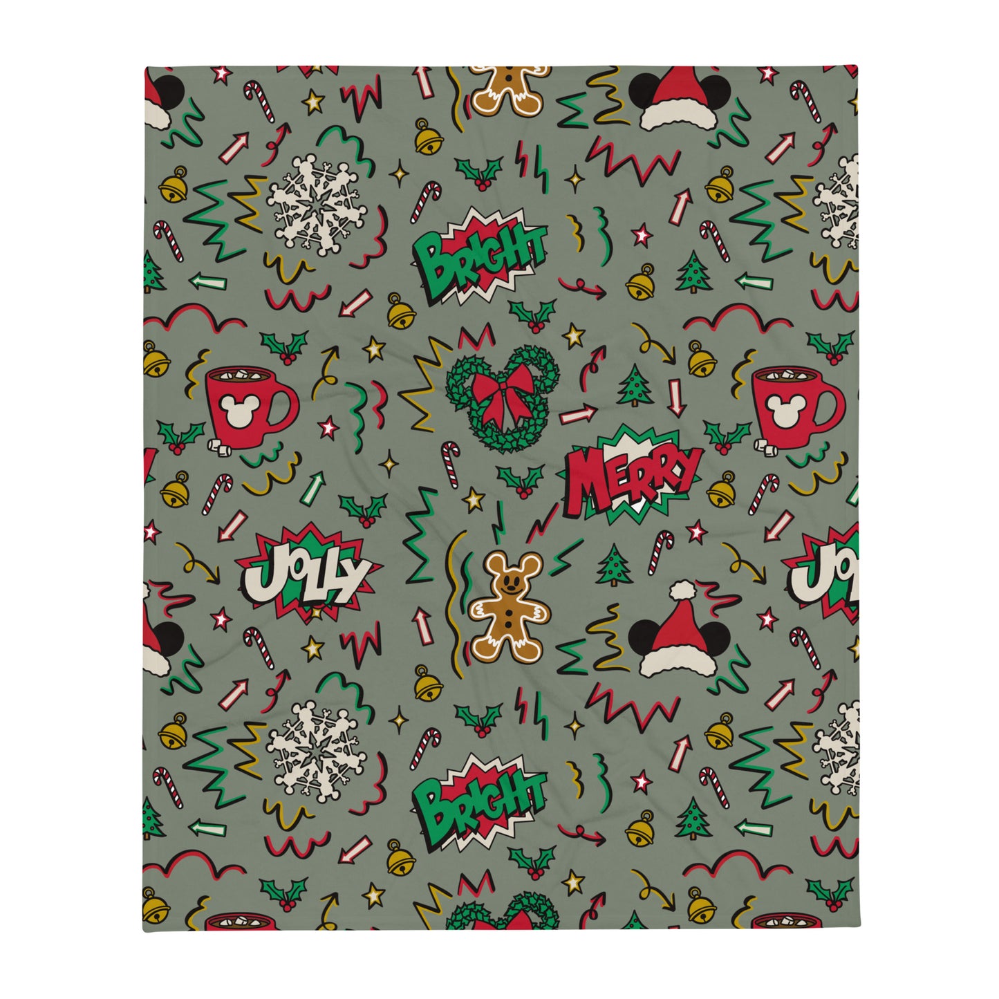 Merry & Bright Doodles Blanket