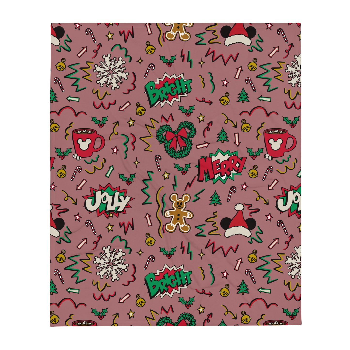 Merry & Bright Doodles Blanket