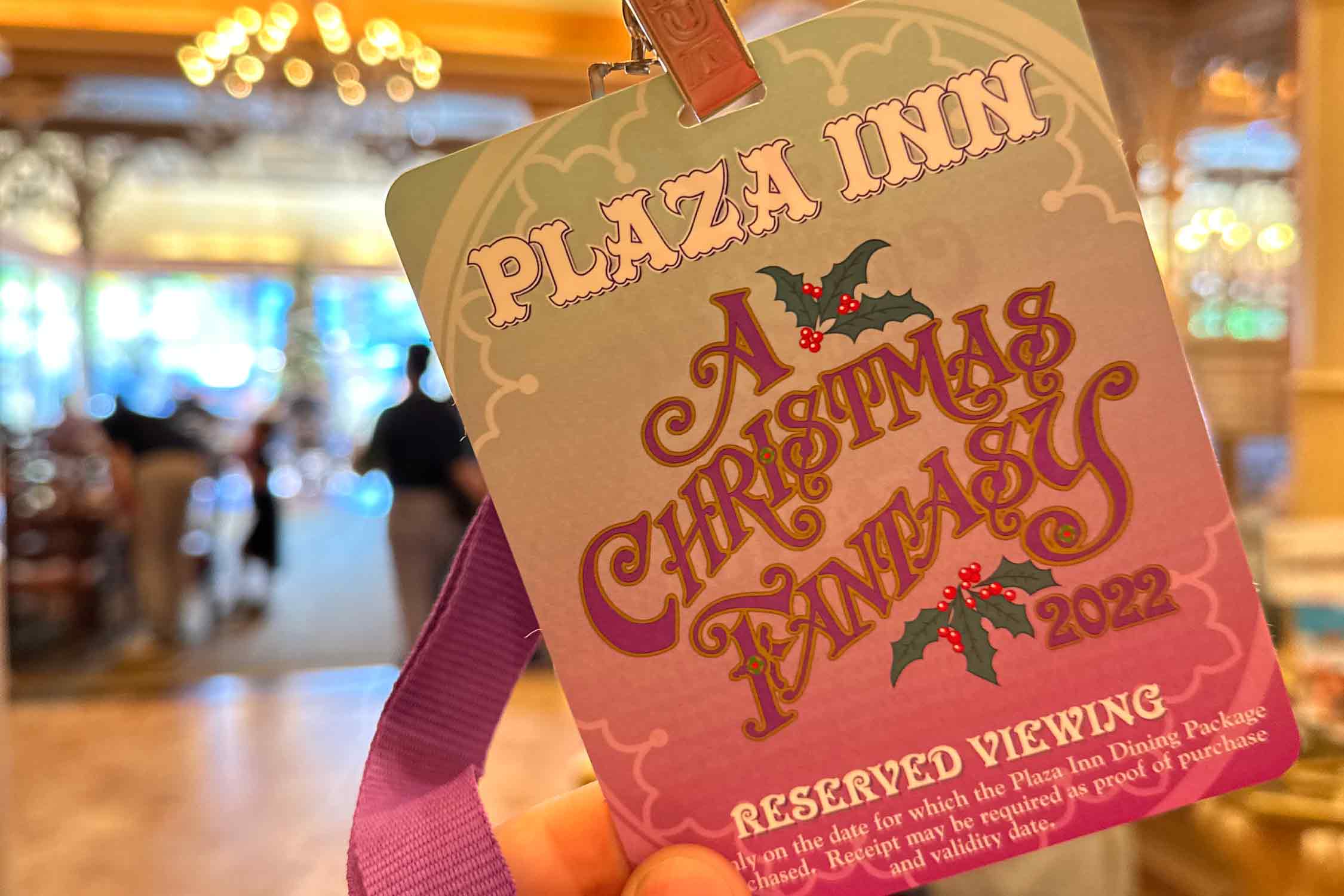 A Christmas Fantasy Parade Dining Package
