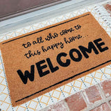 Happy Home Door Mat