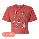 Christmas Girl Cropped Tank