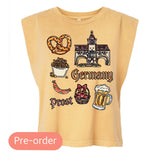 Germany Cropped Muscle Tank