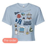 I️ Smell Snow Cropped Tee
