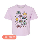 Princess Doodles Cropped Tee