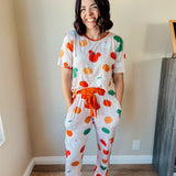 Pumpkin Unisex Bamboo PJ Set