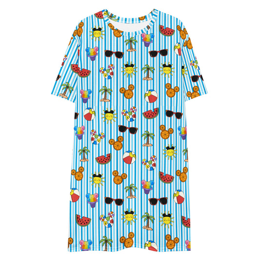 Summer Splash T-Shirt Dress