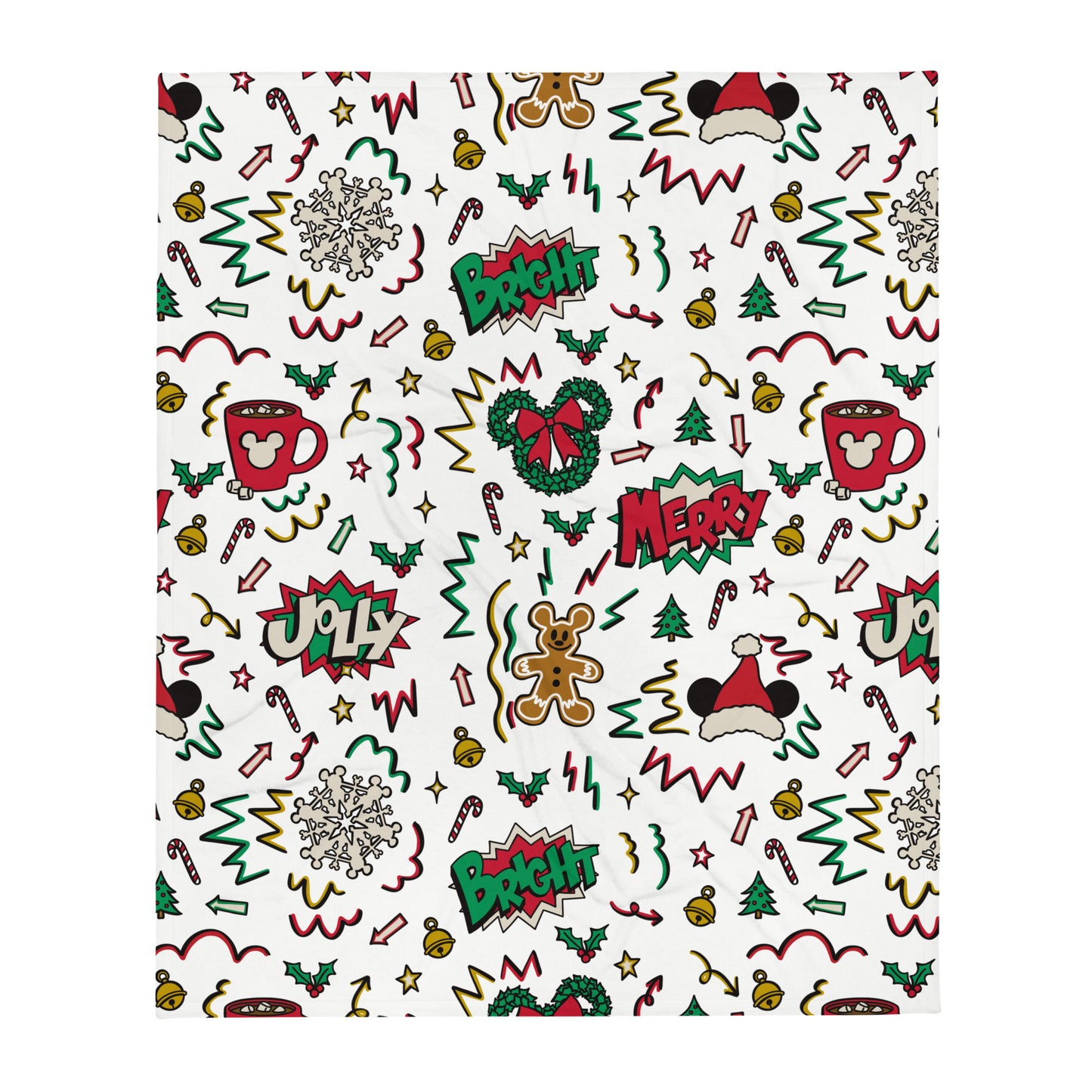 Merry & Bright Doodles Blanket